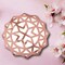 24 Count Rose Gold Foil Charger Placemats Disposable Elegant Wedding Reception Tables 12 Inch